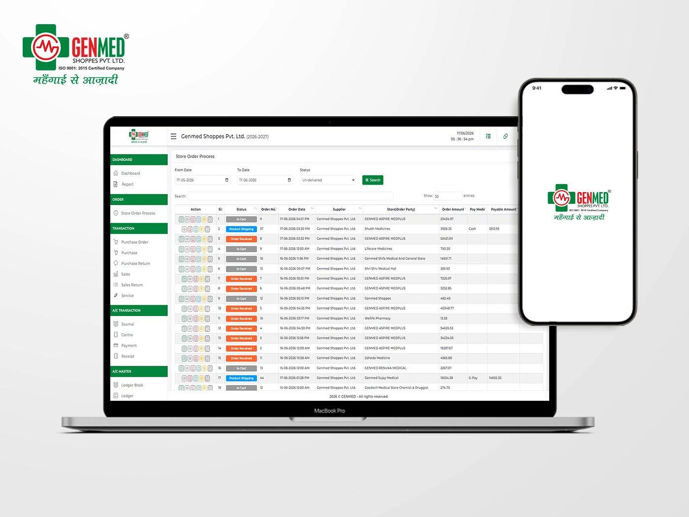  GenMed: Healthcare ERP & Digital Pharmacy